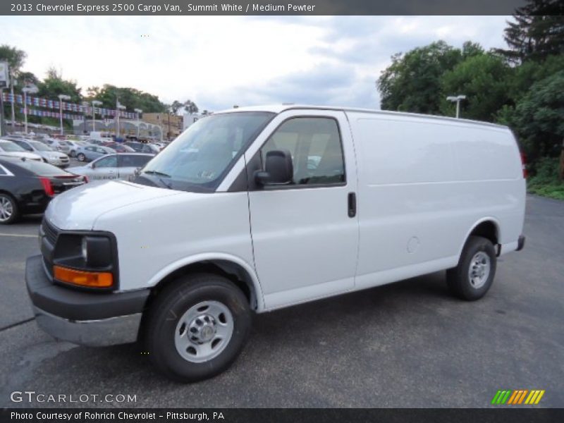 Summit White / Medium Pewter 2013 Chevrolet Express 2500 Cargo Van