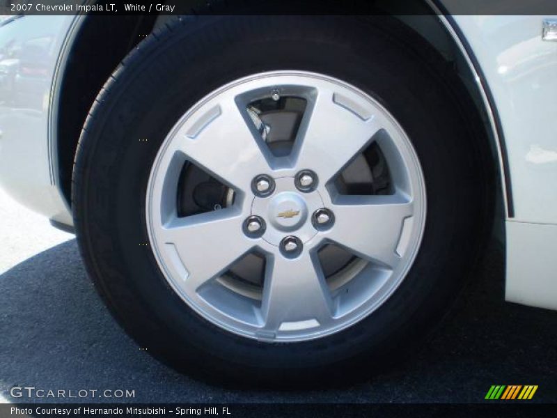 White / Gray 2007 Chevrolet Impala LT