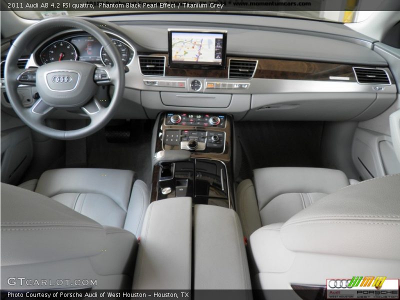 Phantom Black Pearl Effect / Titanium Grey 2011 Audi A8 4.2 FSI quattro