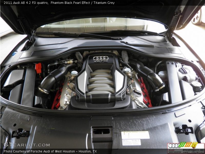 Phantom Black Pearl Effect / Titanium Grey 2011 Audi A8 4.2 FSI quattro