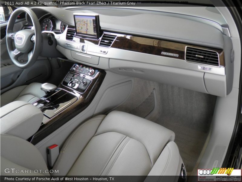 Phantom Black Pearl Effect / Titanium Grey 2011 Audi A8 4.2 FSI quattro