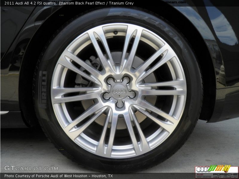 Phantom Black Pearl Effect / Titanium Grey 2011 Audi A8 4.2 FSI quattro