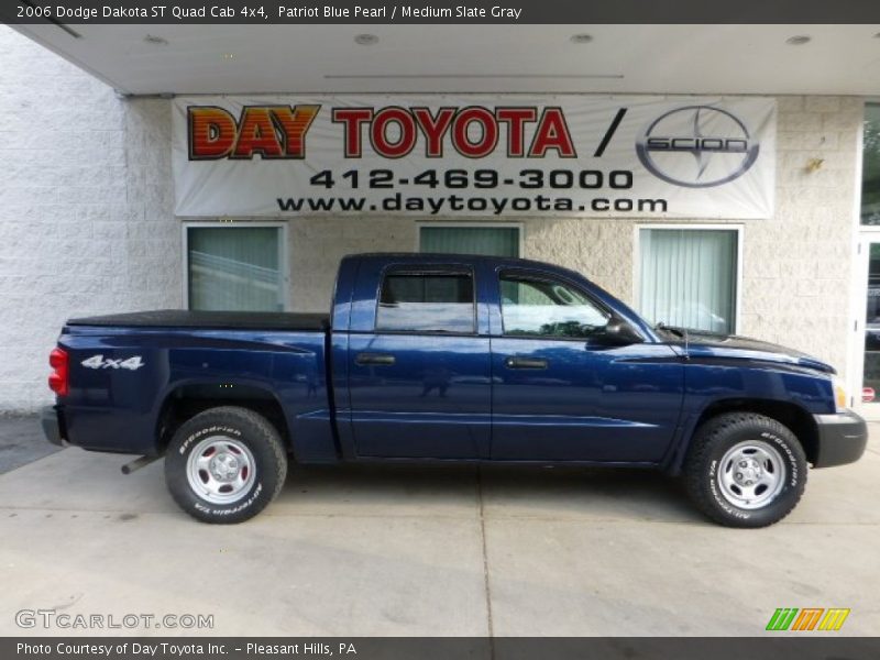 Patriot Blue Pearl / Medium Slate Gray 2006 Dodge Dakota ST Quad Cab 4x4