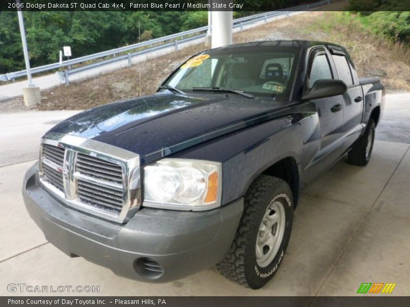 Patriot Blue Pearl / Medium Slate Gray 2006 Dodge Dakota ST Quad Cab 4x4