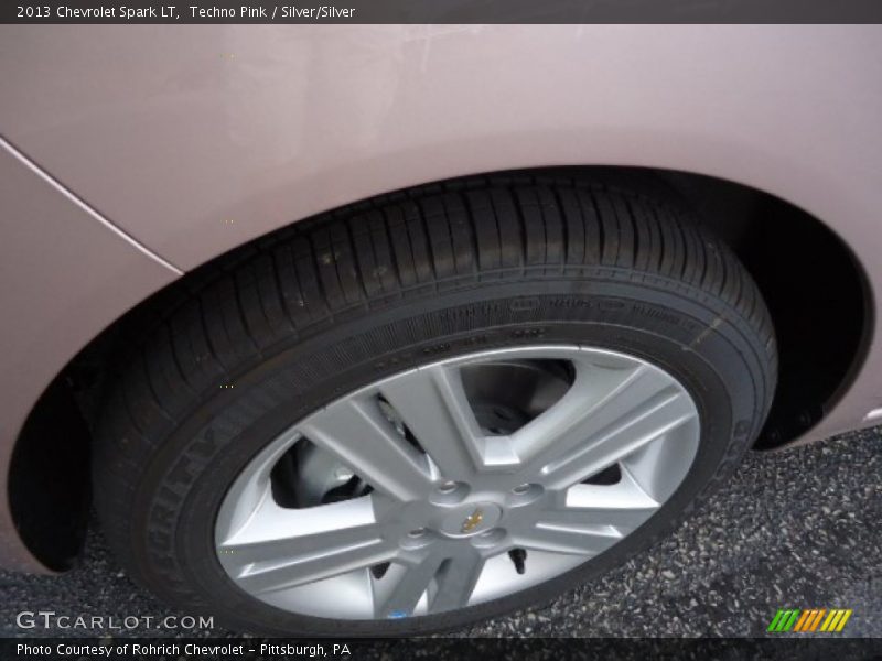 Techno Pink / Silver/Silver 2013 Chevrolet Spark LT
