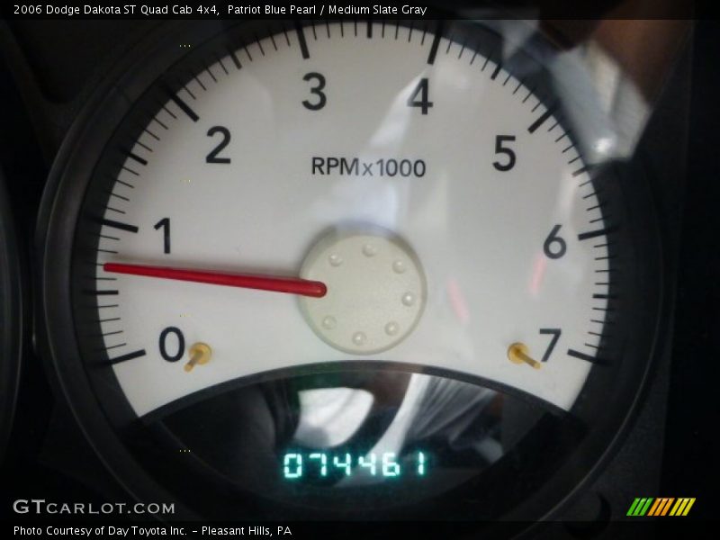 Patriot Blue Pearl / Medium Slate Gray 2006 Dodge Dakota ST Quad Cab 4x4