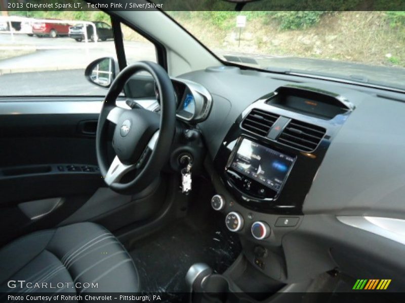 Techno Pink / Silver/Silver 2013 Chevrolet Spark LT