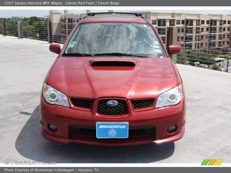 Garnet Red Pearl / Desert Beige 2007 Subaru Impreza WRX Wagon