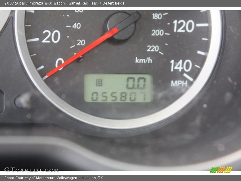 Garnet Red Pearl / Desert Beige 2007 Subaru Impreza WRX Wagon