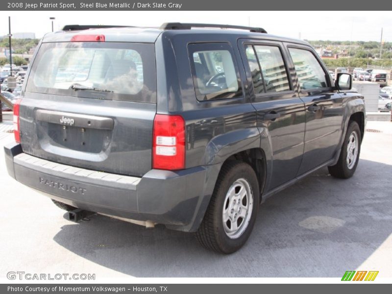 Steel Blue Metallic / Dark Slate Gray 2008 Jeep Patriot Sport