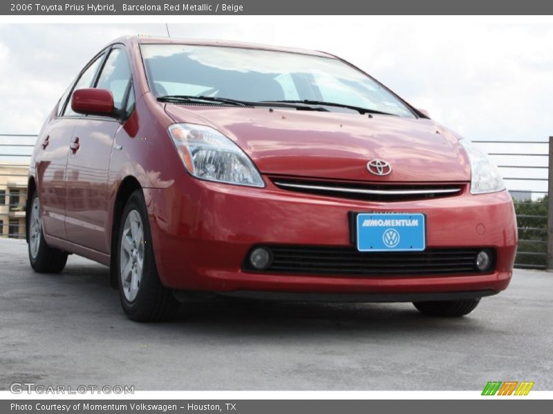 Barcelona Red Metallic / Beige 2006 Toyota Prius Hybrid