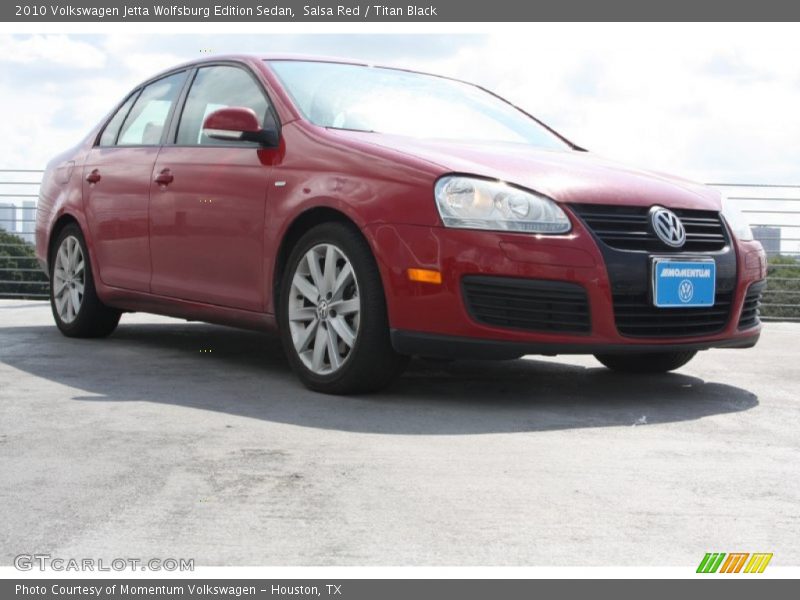 Salsa Red / Titan Black 2010 Volkswagen Jetta Wolfsburg Edition Sedan