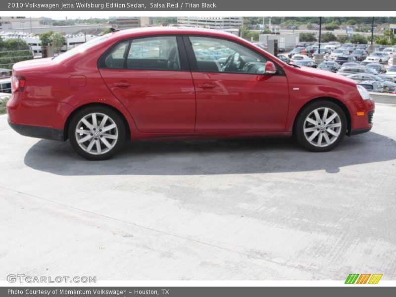 Salsa Red / Titan Black 2010 Volkswagen Jetta Wolfsburg Edition Sedan