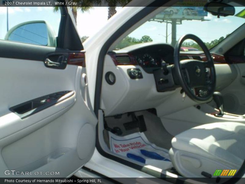 White / Gray 2007 Chevrolet Impala LT