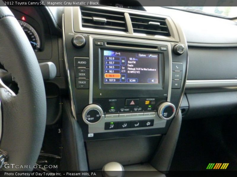 Magnetic Gray Metallic / Black 2012 Toyota Camry SE