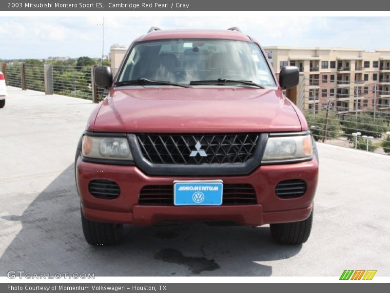Cambridge Red Pearl / Gray 2003 Mitsubishi Montero Sport ES