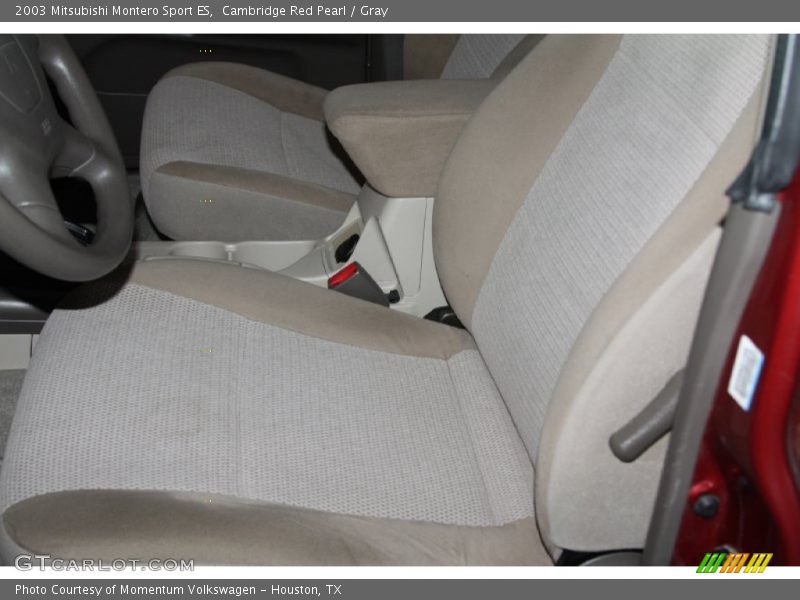 Cambridge Red Pearl / Gray 2003 Mitsubishi Montero Sport ES