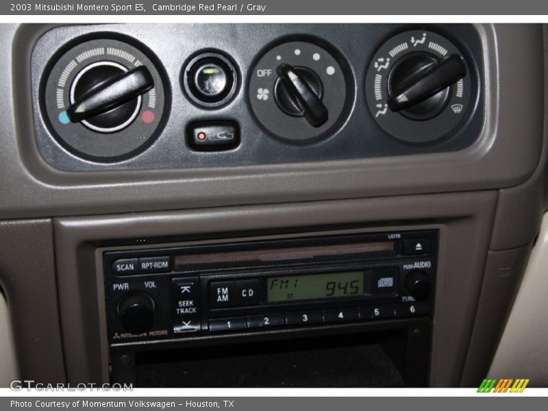 Cambridge Red Pearl / Gray 2003 Mitsubishi Montero Sport ES