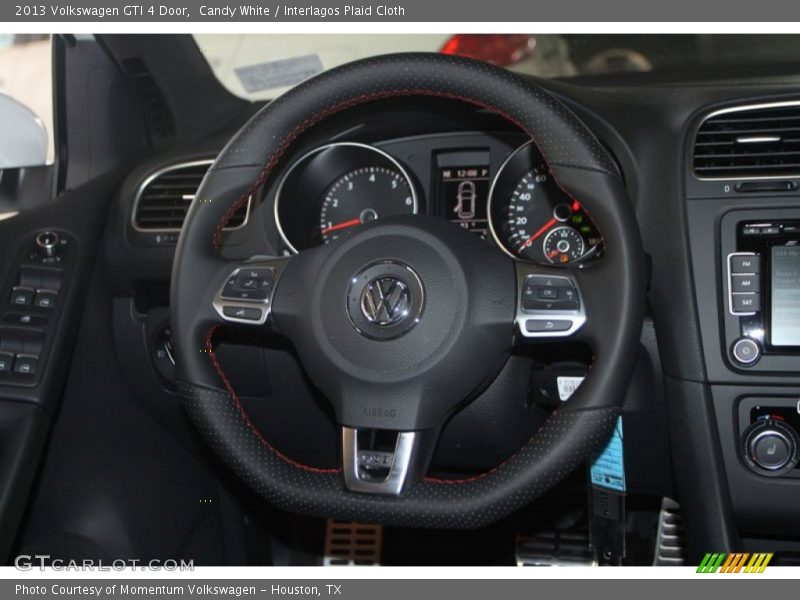 Candy White / Interlagos Plaid Cloth 2013 Volkswagen GTI 4 Door