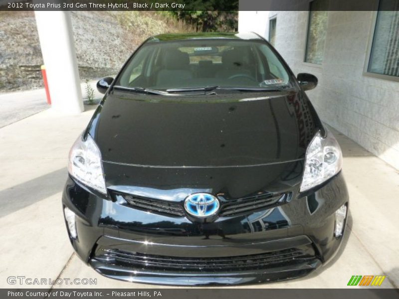 Black / Dark Gray 2012 Toyota Prius 3rd Gen Three Hybrid