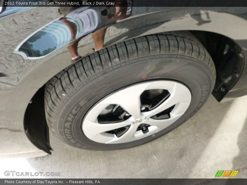 Black / Dark Gray 2012 Toyota Prius 3rd Gen Three Hybrid