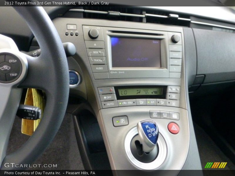 Black / Dark Gray 2012 Toyota Prius 3rd Gen Three Hybrid