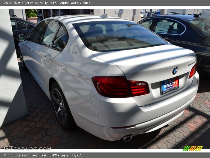 Alpine White / Black 2012 BMW 5 Series ActiveHybrid 5