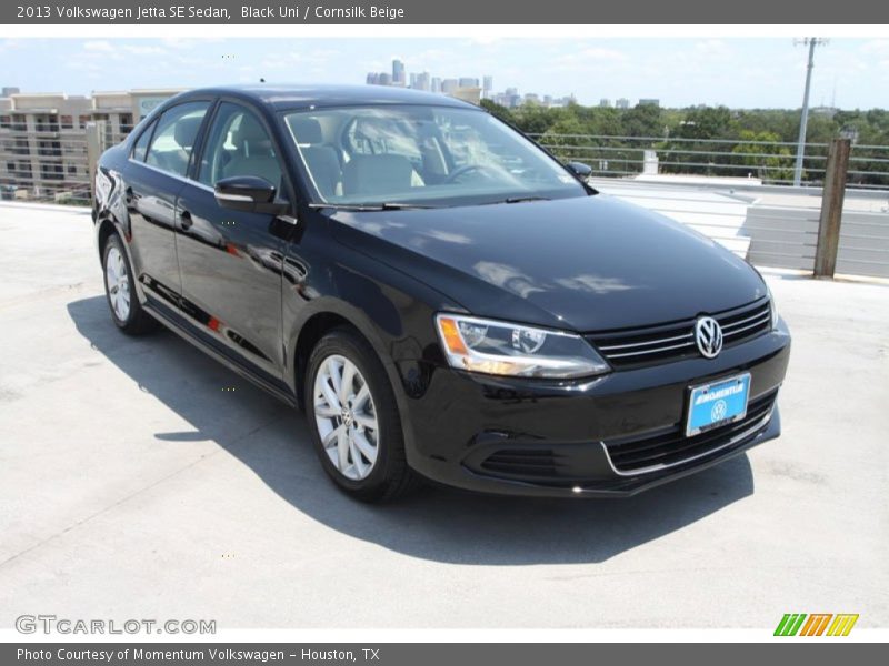 Black Uni / Cornsilk Beige 2013 Volkswagen Jetta SE Sedan