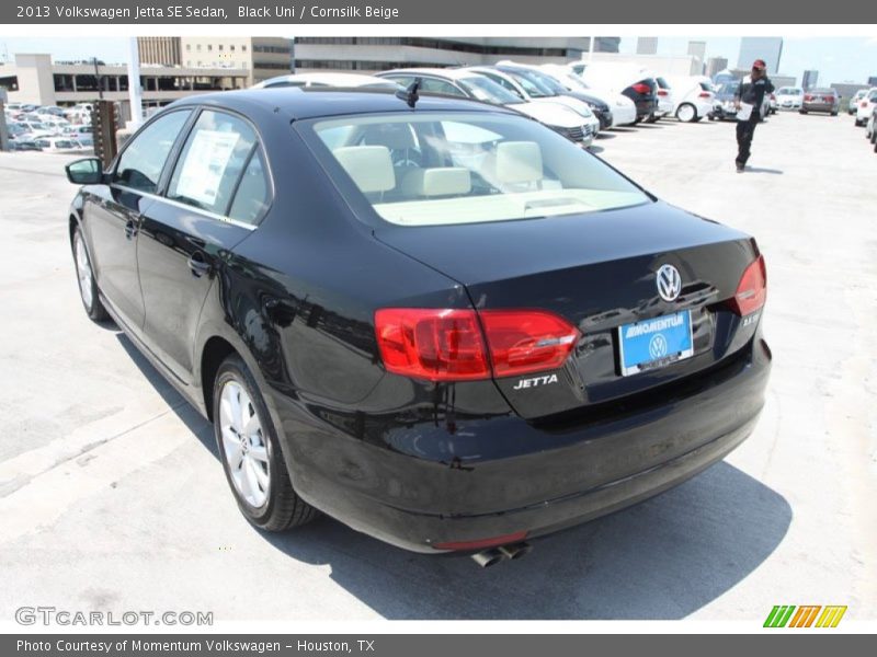 Black Uni / Cornsilk Beige 2013 Volkswagen Jetta SE Sedan