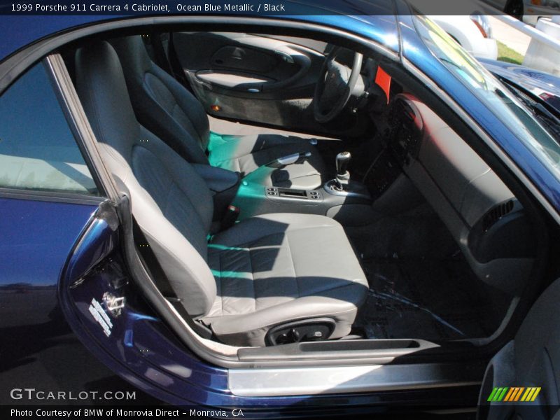 Ocean Blue Metallic / Black 1999 Porsche 911 Carrera 4 Cabriolet