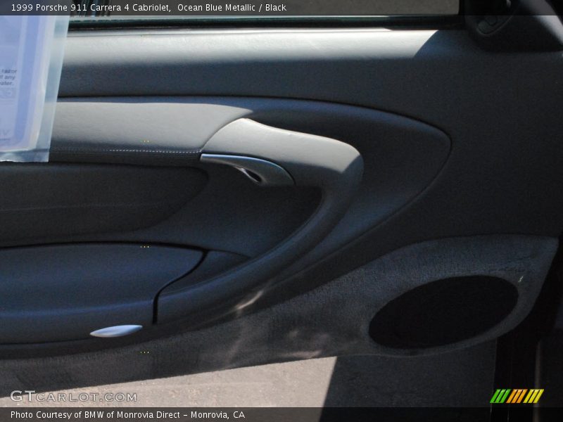 Ocean Blue Metallic / Black 1999 Porsche 911 Carrera 4 Cabriolet