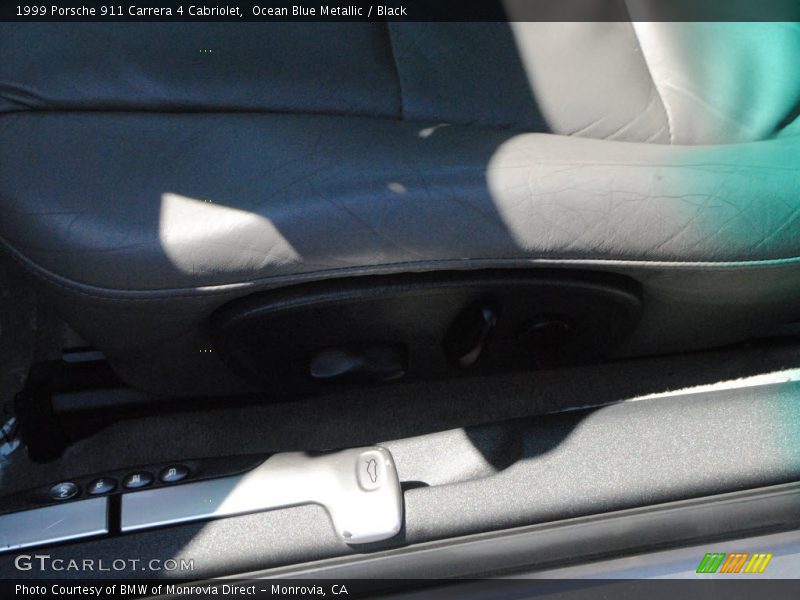 Ocean Blue Metallic / Black 1999 Porsche 911 Carrera 4 Cabriolet
