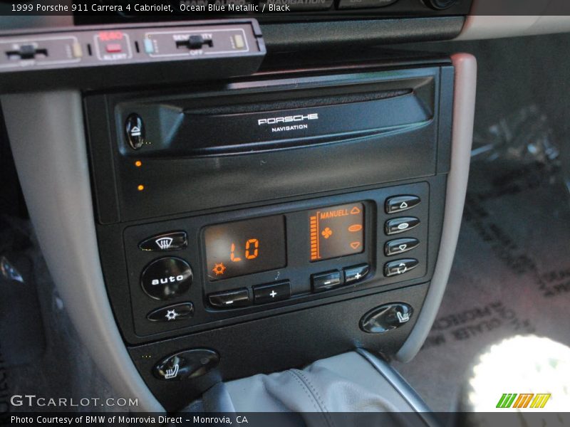 Ocean Blue Metallic / Black 1999 Porsche 911 Carrera 4 Cabriolet