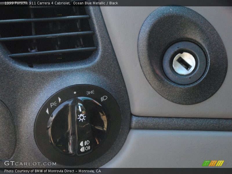 Ocean Blue Metallic / Black 1999 Porsche 911 Carrera 4 Cabriolet