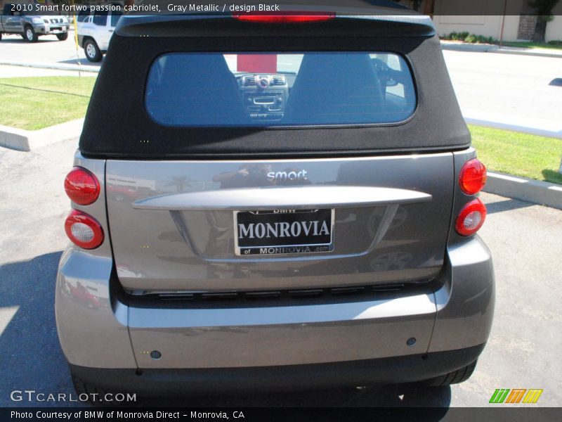 Gray Metallic / design Black 2010 Smart fortwo passion cabriolet