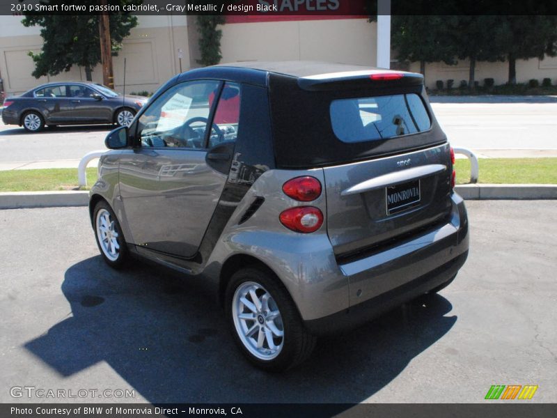 Gray Metallic / design Black 2010 Smart fortwo passion cabriolet
