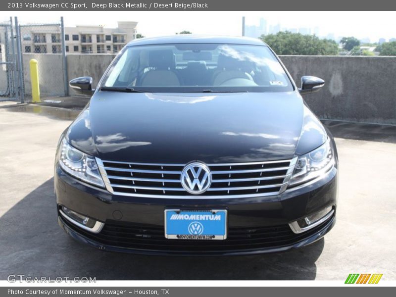 Deep Black Metallic / Desert Beige/Black 2013 Volkswagen CC Sport