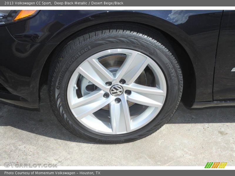 Deep Black Metallic / Desert Beige/Black 2013 Volkswagen CC Sport