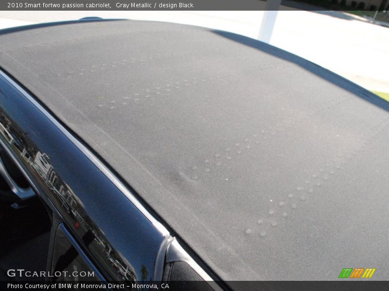 Gray Metallic / design Black 2010 Smart fortwo passion cabriolet