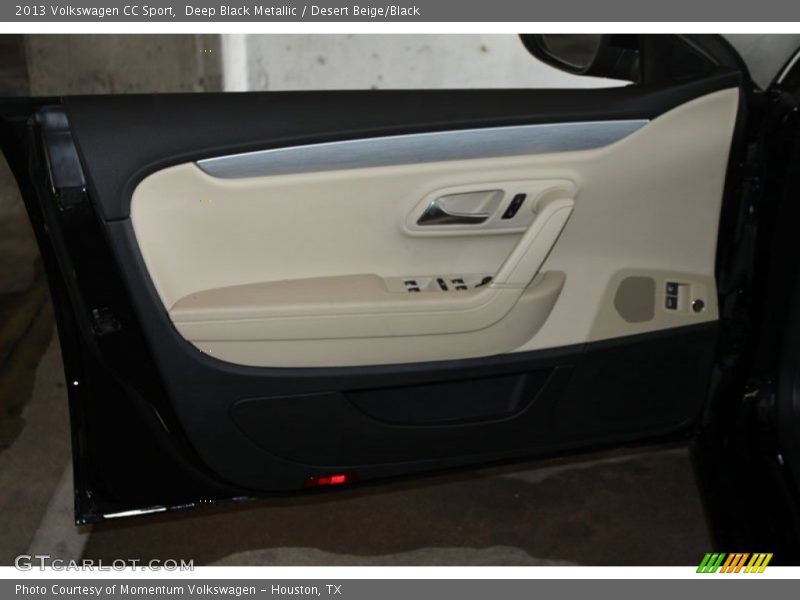 Deep Black Metallic / Desert Beige/Black 2013 Volkswagen CC Sport