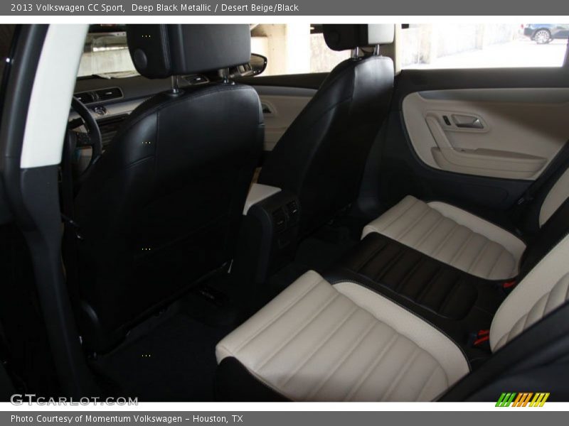 Deep Black Metallic / Desert Beige/Black 2013 Volkswagen CC Sport