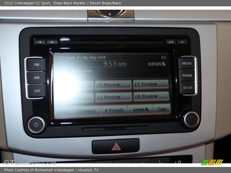 Deep Black Metallic / Desert Beige/Black 2013 Volkswagen CC Sport