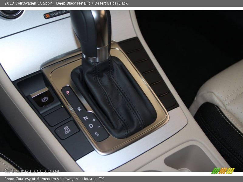 Deep Black Metallic / Desert Beige/Black 2013 Volkswagen CC Sport