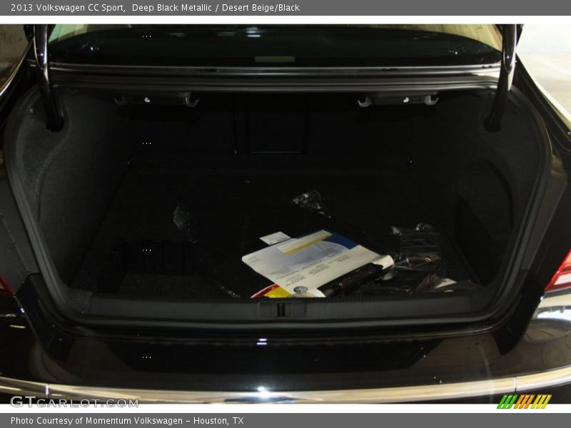 Deep Black Metallic / Desert Beige/Black 2013 Volkswagen CC Sport