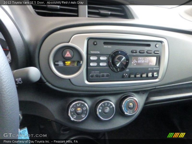 Absolutely Red / Ash Gray 2012 Toyota Yaris SE 5 Door