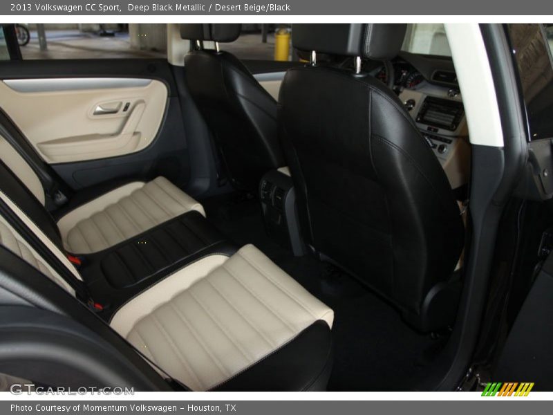 Deep Black Metallic / Desert Beige/Black 2013 Volkswagen CC Sport