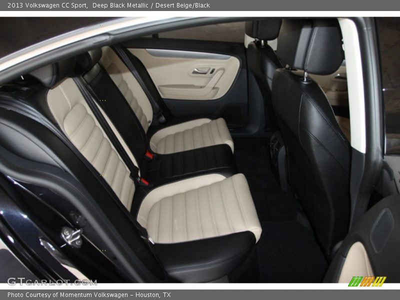 Deep Black Metallic / Desert Beige/Black 2013 Volkswagen CC Sport
