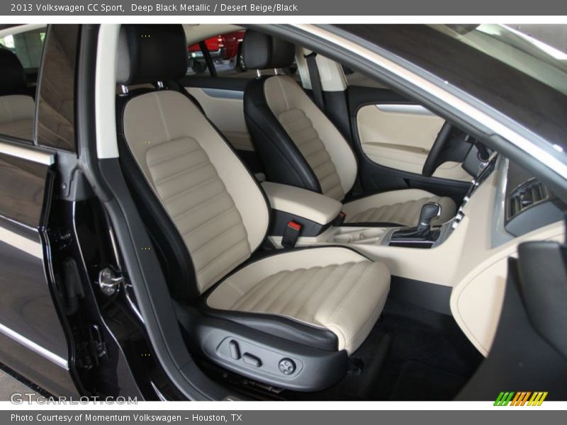 Deep Black Metallic / Desert Beige/Black 2013 Volkswagen CC Sport