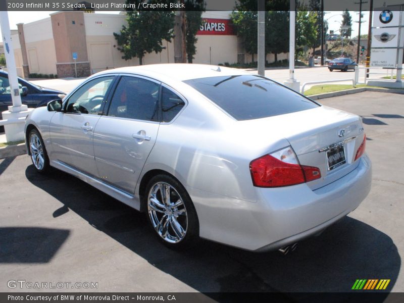 Liquid Platinum / Graphite Black 2009 Infiniti M 35 S Sedan
