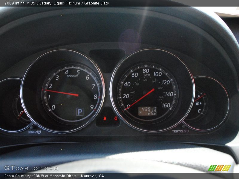 Liquid Platinum / Graphite Black 2009 Infiniti M 35 S Sedan
